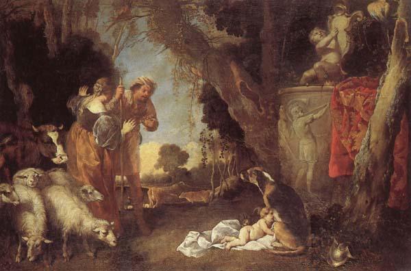 Antonio Maria Vassallo The Birth of King Cyrus Spain oil painting art